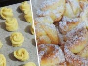 Nadýchané sušenky Róza z tvarohového těsta za pouhých 20 minut! Žádné dítě ještě nikdy neodmítlo takovou krásu!